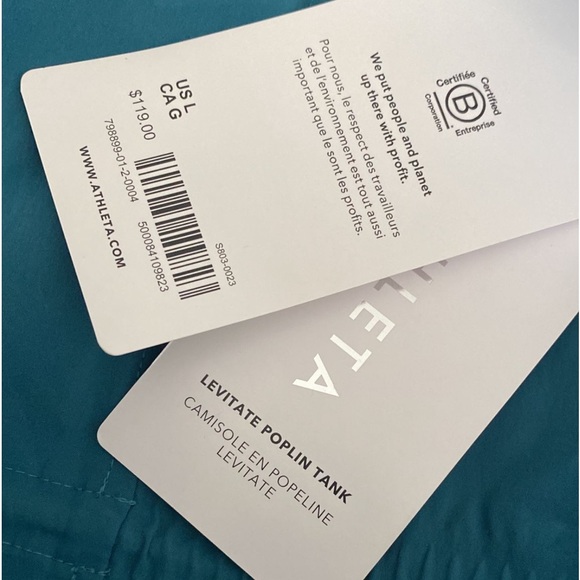 Athleta Levitate Poplin Tank // Borealis Green - Picture 2 of 5